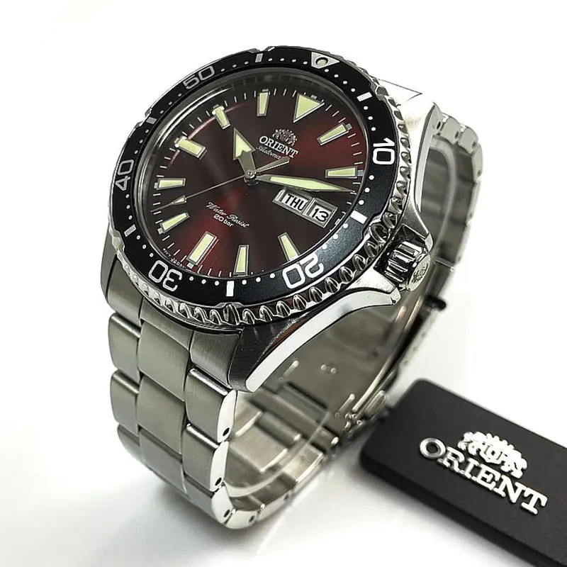 Orient Kamasu Automatic Plabe Maroon Dial Men's Watch  RA-AA0003R19B